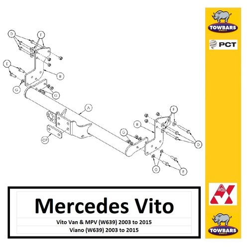 Towbar for mercedes - for,