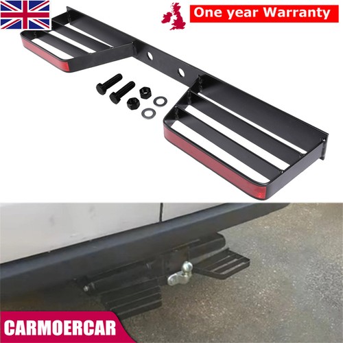 Twin rear towbar step black - twin,