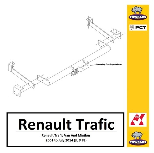 Towbar for renault trafic - trafic, van