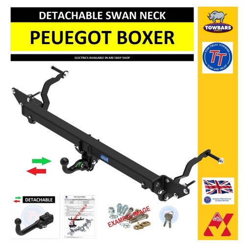 Detachable towbar for - for, peugeot